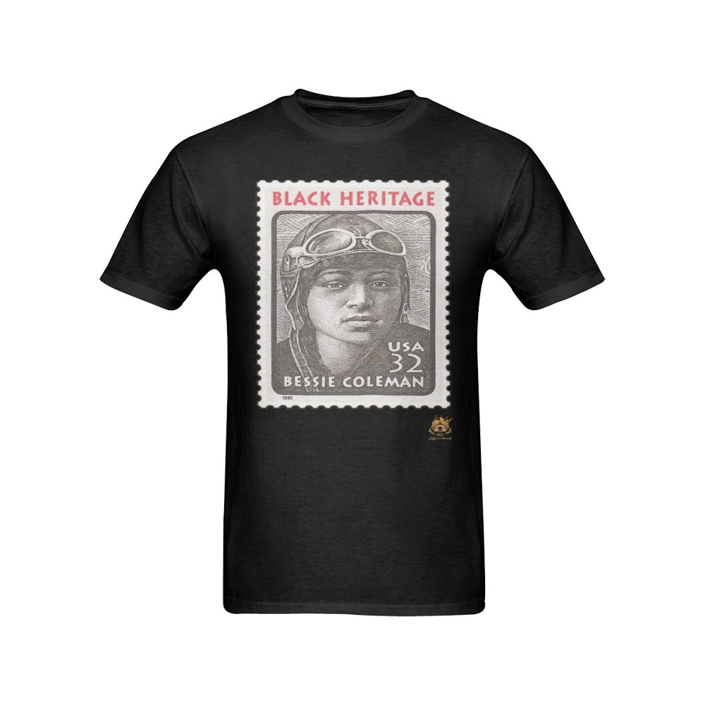 #Stamped# Bessie Coleman Black T-Shirt