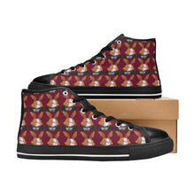#BLM# Rabbit Candy Apple Red High Top Canvas Shoes for Kid (Model 017)