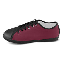 #Rossolini1# Candy Apple Red Canvas Shoes for Women/Large Size (Model 016)