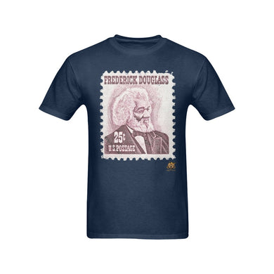 #Stamped# Frederick Douglass Navy Blue T-Shirt