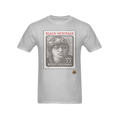 #Stamped# Bessie Coleman Gray T-Shirt