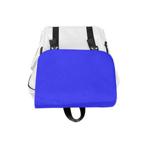 #Rossolini1#Blue/White Casual Shoulders Backpack (Model 1623)