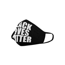 #BLACKLIVESMATTER# Mouth Mask in One Piece (2 Filters Included) (Model M02)