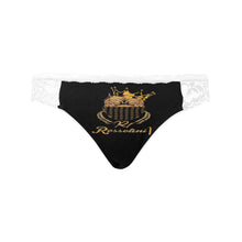 #MASK ON# White Women's Lace Panty (Model L41)