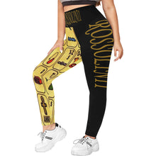 #Rossolini1# TheName HIEROGLYPHIC ALPHABET Plus Size High Waist Leggings (Model L44)