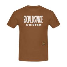 #SOCIAL DISTANCE# Brown T-Shirt
