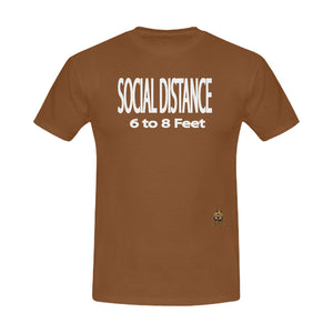 #SOCIAL DISTANCE# Brown T-Shirt