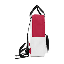#Rossolini1# Black Lives Matter White/Red Twin Handle Backpack (Model 1732)