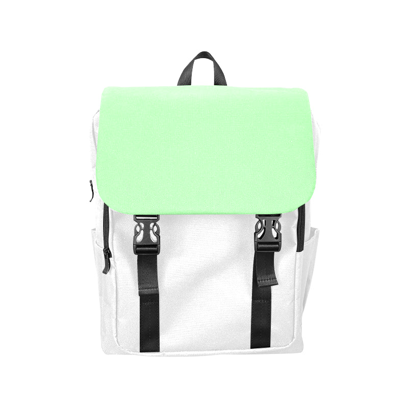 #Rossolini1# Green/White Casual Shoulders Backpack (Model 1623)
