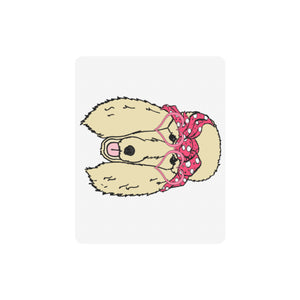 #Poodle Girl# Pink Wrap Rectangle Mousepad