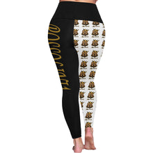 #Rossolini1# TheName MaskOff White Right Plus Size High Waist Leggings (Model L44)