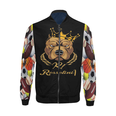 #Rossolini1# In Your Face BALLIN Bomber Jacket for Men (Model H31)