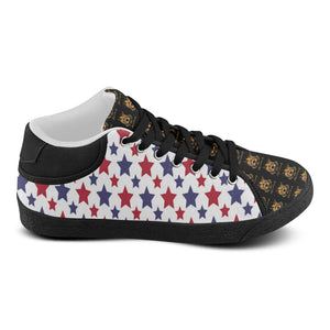 #Rossolini1# TimeLess Stars Men's Chukka Canvas Shoes (Model 003)