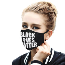 #BLACKLIVESMATTER# Mouth Mask in One Piece (2 Filters Included) (Model M02)