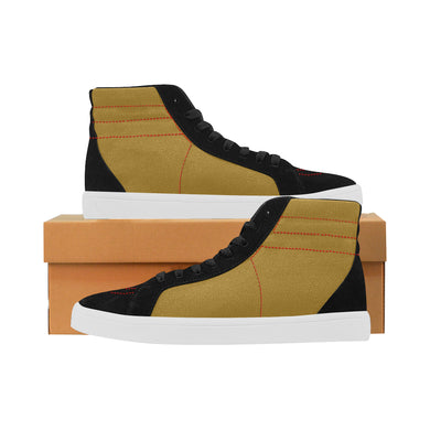#Rossolini1# Gold Capricorn High Top Casual Shoes for Women (Model 037)