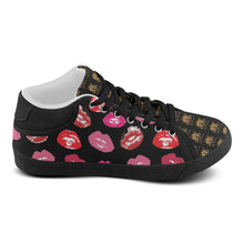 #Rossolini1# TimeLess LIPS Men's Chukka Canvas Shoes (Model 003)