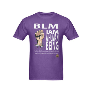 #Rossolini1# I Am A Human Being Purple T-Shirt