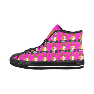 #BLM# Rabbit Hot Pink Vancouver H Men's Canvas Shoes (1013-1)