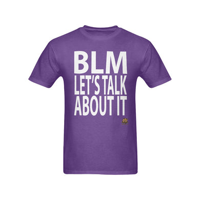#Let's Talk About It# Purple T-Shirt
