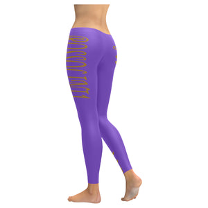 #Rossolini1# TheName Purple Low Rise Leggings (Invisible Stitch) (Model L05)