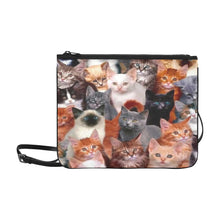 #Rossolini1# Cats Slim Clutch Bag (Model 1668)