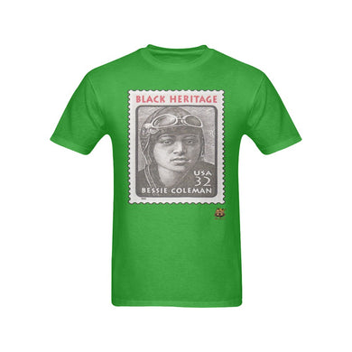 #Stamped# Bessie Coleman Green T-Shirt
