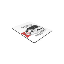 #Dalmatian# Red Bow Tie Rectangle Mousepad