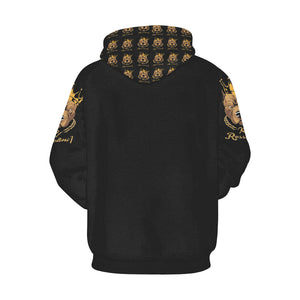 #MASK OFF# Black Hoodie for Men (Model H13)