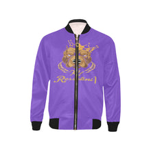 #Rossolini1# In Your Face Purple Kids' Bomber Jacket (Model H40)