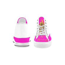 #Rossolini1# Flavor White/Hot Pink Vancouver H Women's Canvas Shoes (1013-1)