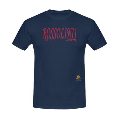 #Rossolini1.com# Red Writing Navy Blue Men's T-Shirt