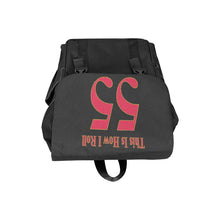 #This Is How I Roll# 55 Red/Gold Casual Shoulders Backpack (Model 1623)