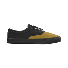 #Rossolini1# Tips Gold Aries Men's Canvas Shoes (Model 029)