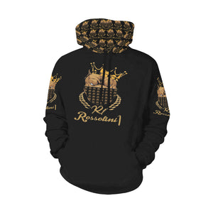 #MASK ON# Black Hoodie for Women (Model H13)