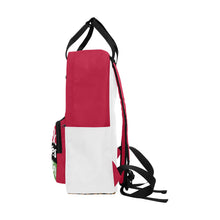 #Rossolini1# Black Lives Matter White/Red 2 Twin Handle Backpack (Model 1732)