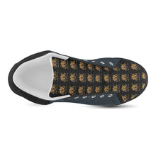 #Rossolini1# TimeLess Navy Blue Women's Chukka Canvas Shoes (Model 003)