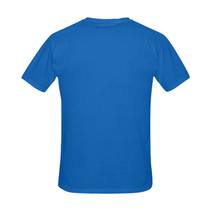 #MARKEDFORLIFE# Red Paw Blue Men's T-Shirt