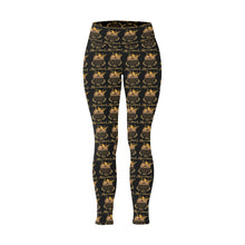 #Rossolini1# MaskOn Black Plus Size High Waist Leggings (Model L44)