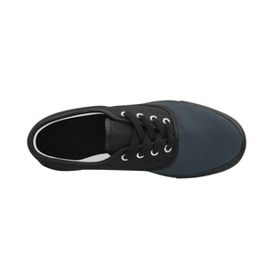 #Rossolini1# Tips Navy Blue Aries Women's Canvas Shoes (Model 029)