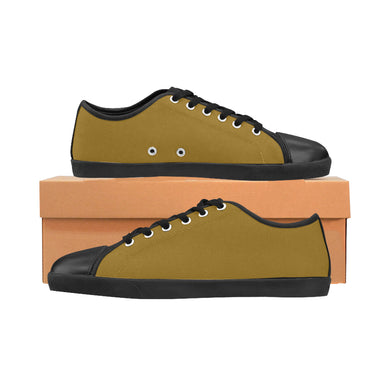 #Rossolini1# Gold Canvas Shoes for Women/Large Size (Model 016)
