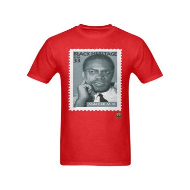 #Stamped# Malcoln X Red T-Shirt