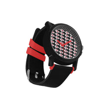 #Rossolini1# KC Red Hours/Seconds Unisex Silicone Strap Plastic Watch (Model 316)
