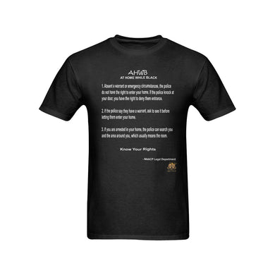 #AHWB# At Home While Black  Black T-Shirt