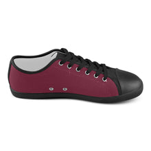 #Rossolini1# Candy Apple Red Canvas Shoes for Women/Large Size (Model 016)