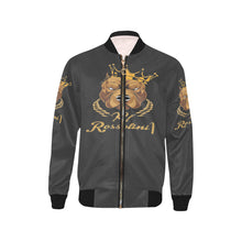 #MASKOFF#Dark Charcoal Kids' Bomber Jacket (Model H40)