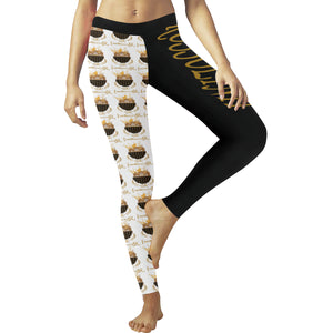 #Rossolini1# TheName MaskOn White Low Rise Leggings (Invisible Stitch) (Model L05)