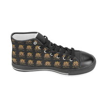 #Rossolini1# InSider Black Men’s Classic High Top Canvas Shoes (Model 017)