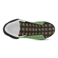 #Rossolini1# TimeLess Grass Green Men's Chukka Canvas Shoes (Model 003)
