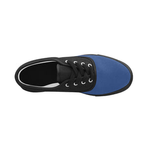 #Rossolini1# Tips Royal Blue Aries Men's Canvas Shoes (Model 029)
