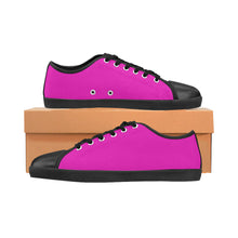 #Rossolini1# Hot Pink Canvas Shoes for Women/Large Size (Model 016)